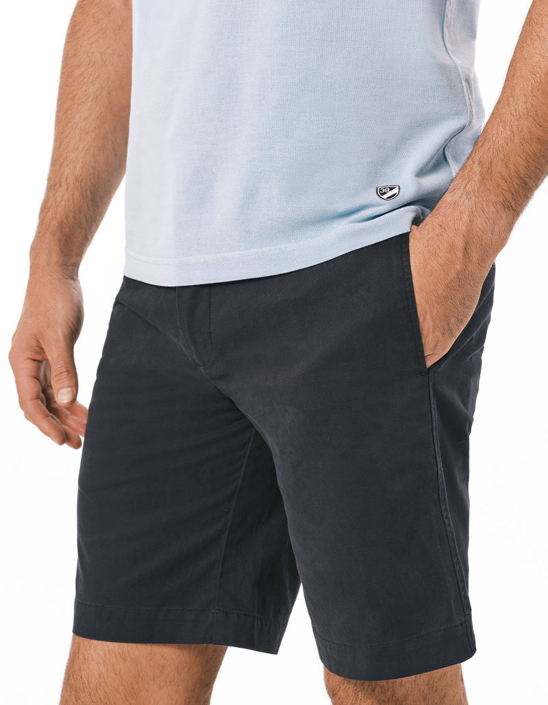 SLIM FIT PIECE DYED COTTON STRETCH SHORT