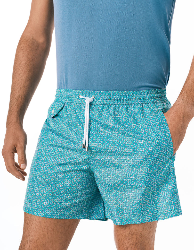 SOLID SWIM SHORTS