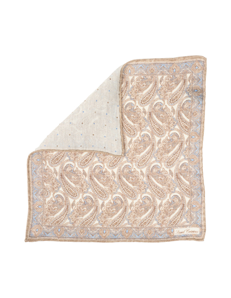 Luxury Linen Silk Hand-Rolled Pocket Square
