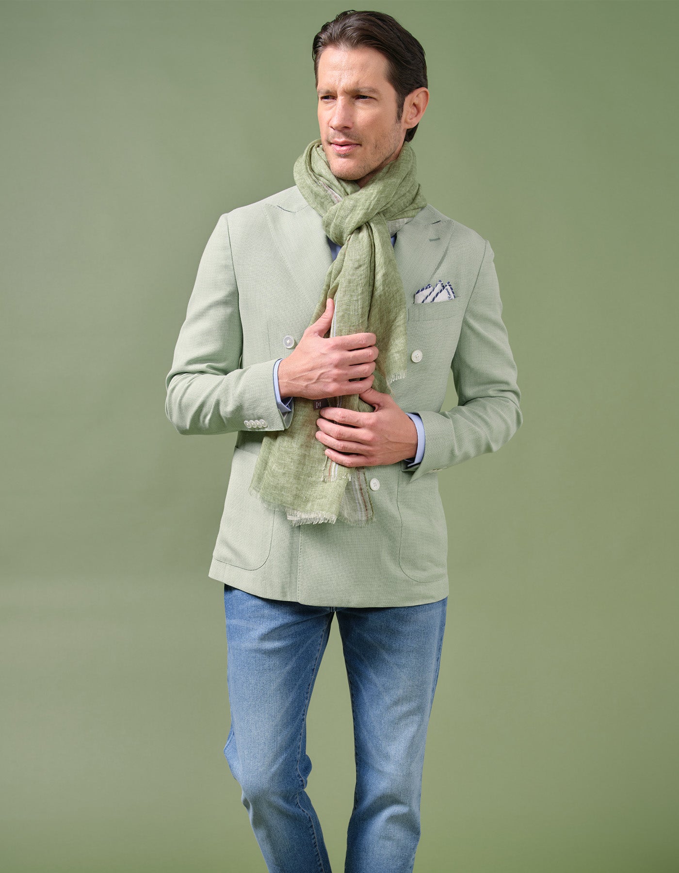 Solid Linen Scarf