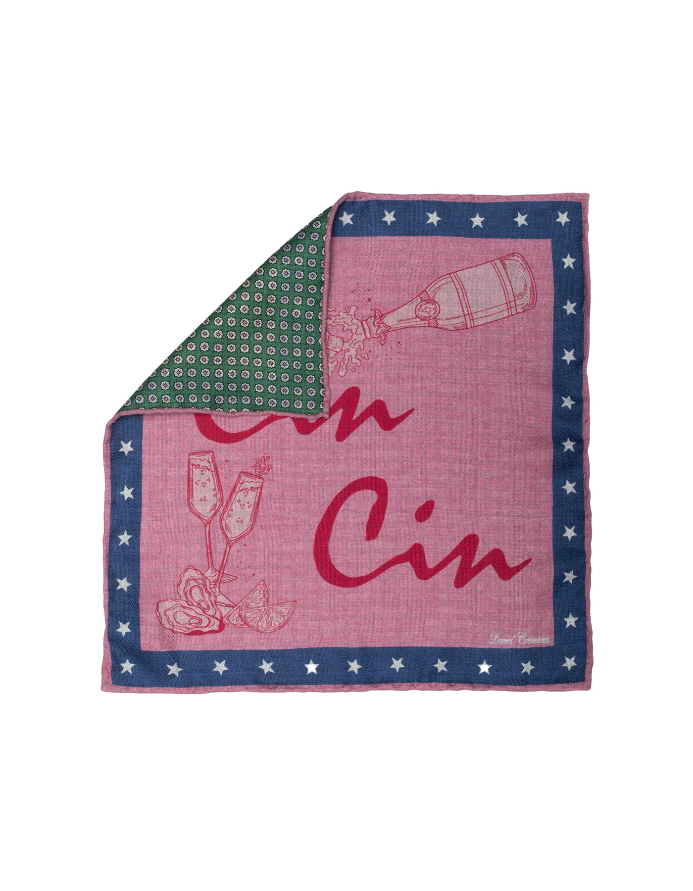 Silk "Cin Cin" Pocket Square