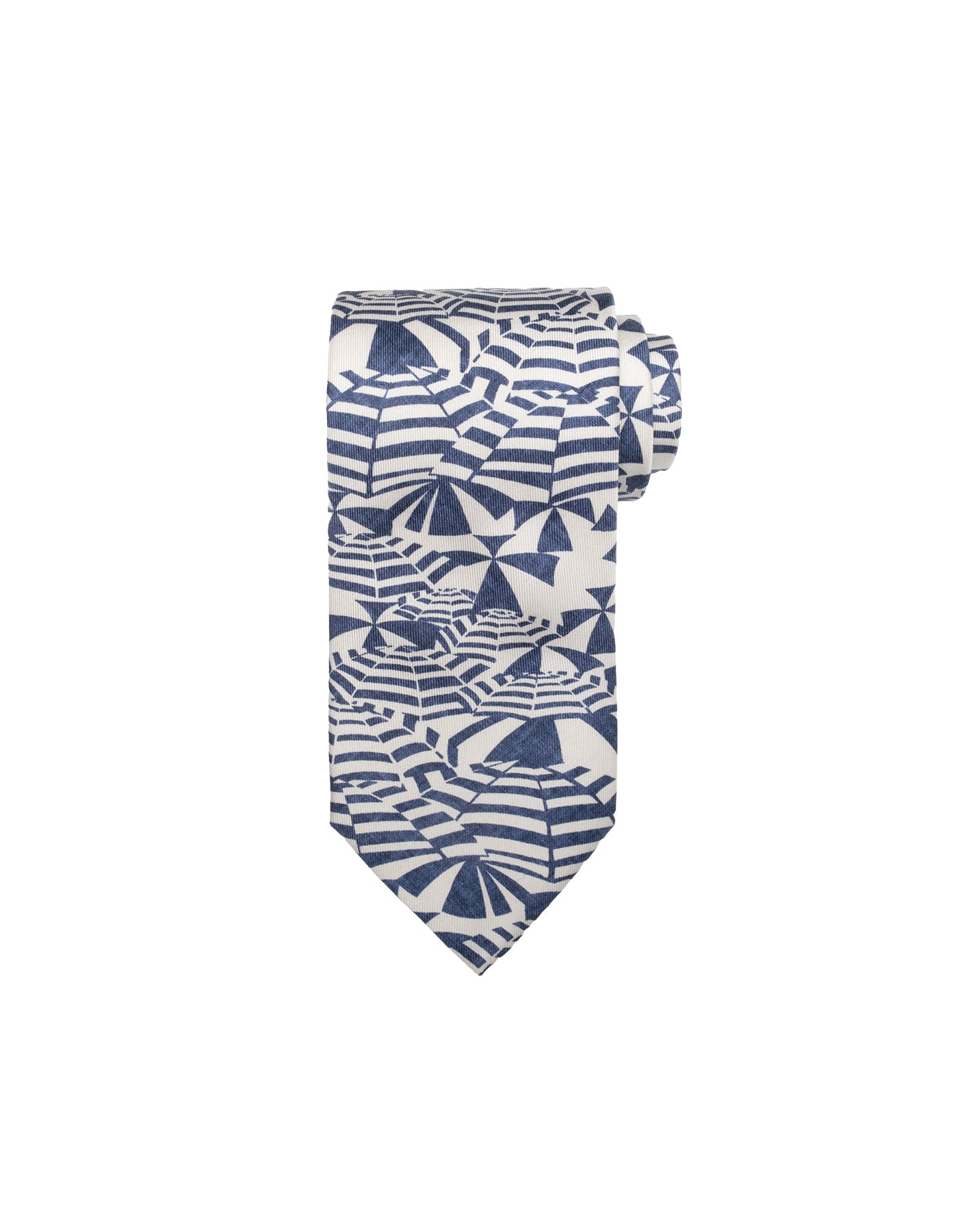 Silk Umbrella Print Tie