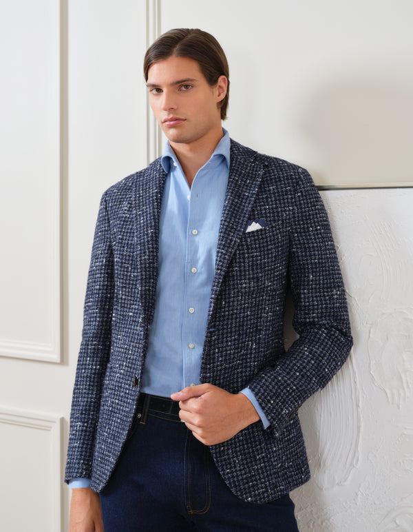 DENIM LIKE ENZYME STONE WASHED ONE PIECE SPREAD COLLAR SHIRT