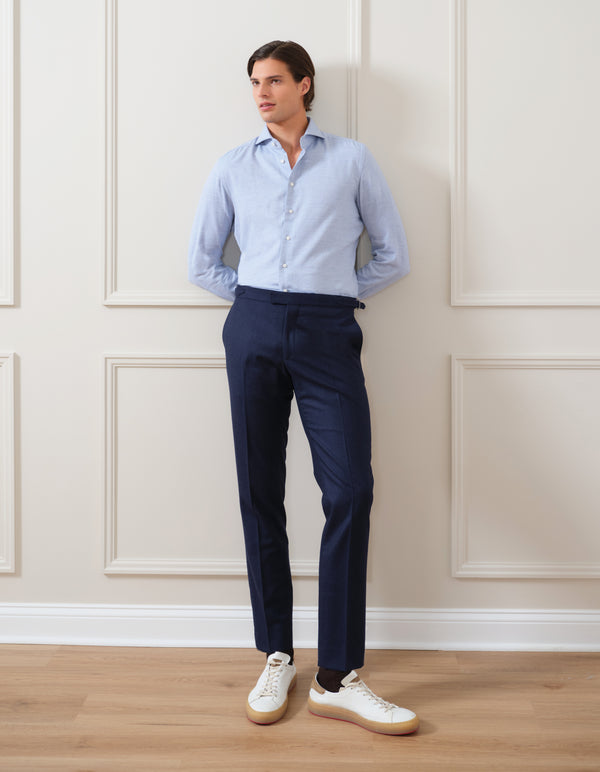 SOLID FLANNEL SIDE TAB PANT