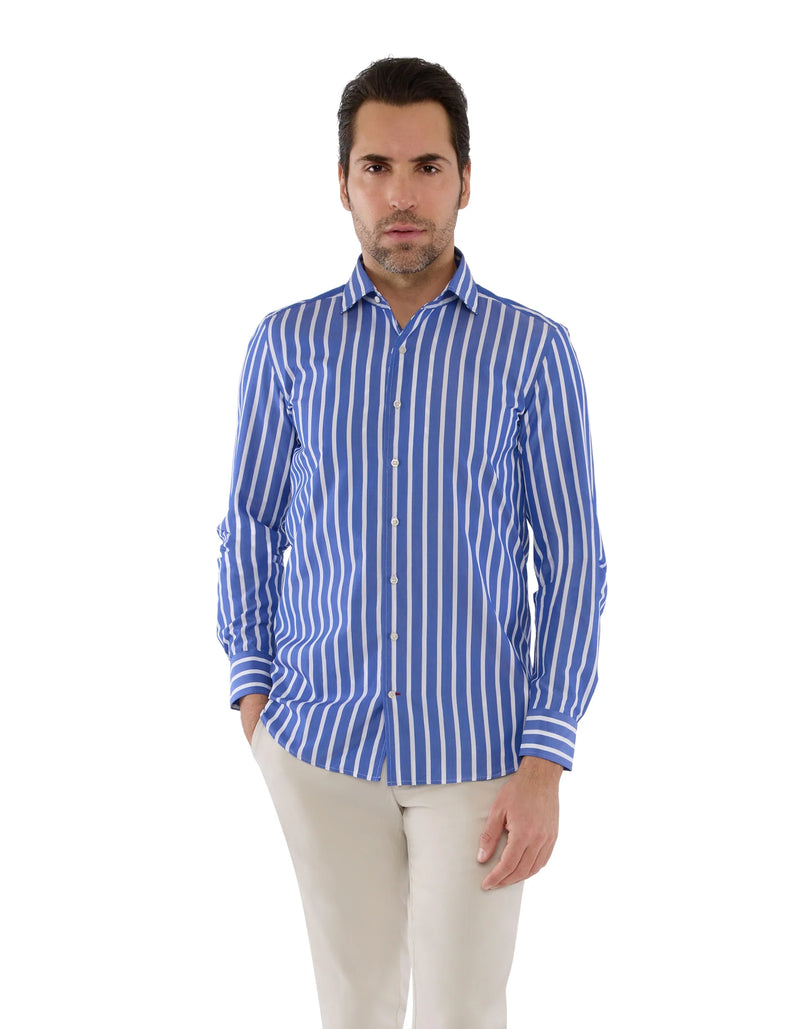 LUXURY POPLIN STRIPE FONTELINA SHIRT