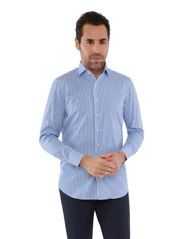 LUXURY POPLIN STRIPE FONTELINA SHIRT