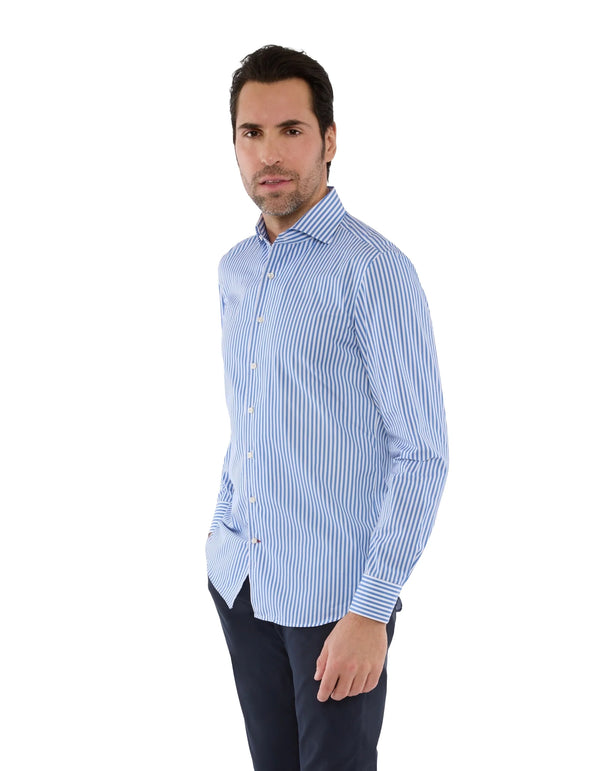 LUXURY POPLIN STRIPE FONTELINA SHIRT