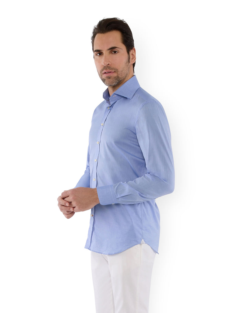 EGYPTIAN COTTON SPREAD COLLAR SHIRT