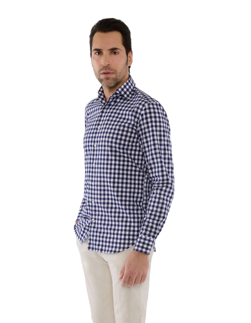 LUXURY LIGHT WEIGHT GINGHAM  FONTELINA SHIRT