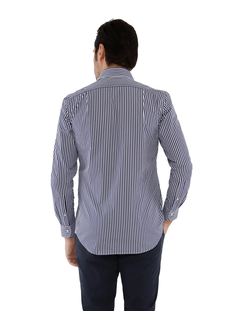 LUXURY POPLIN CANDY STRIPE FONTELINA SHIRT