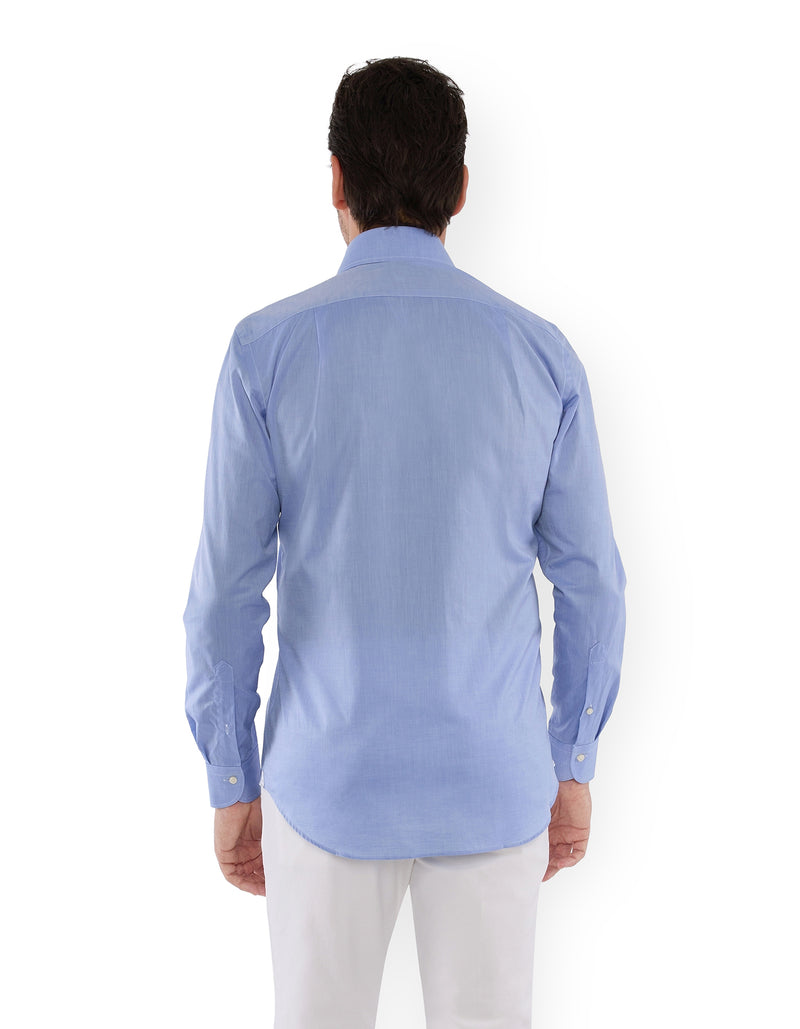 EGYPTIAN COTTON SPREAD COLLAR SHIRT