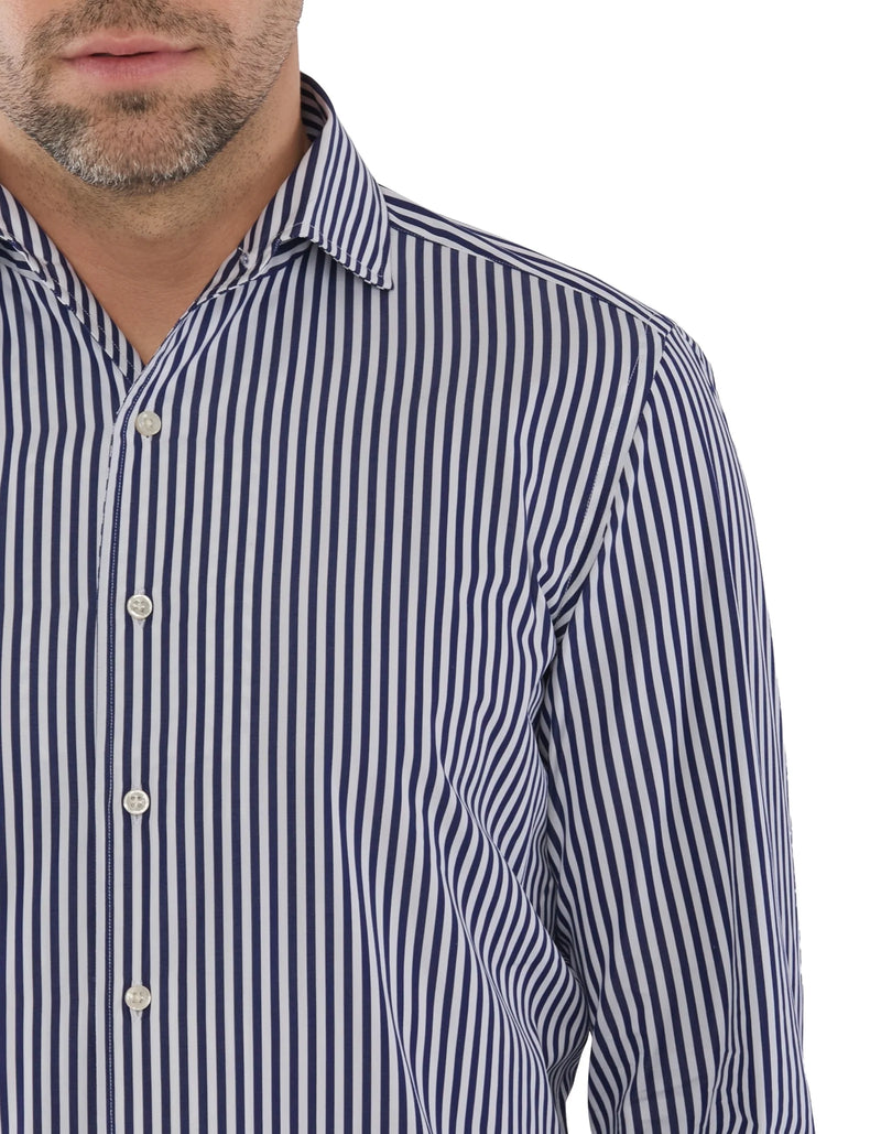 LUXURY POPLIN CANDY STRIPE FONTELINA SHIRT