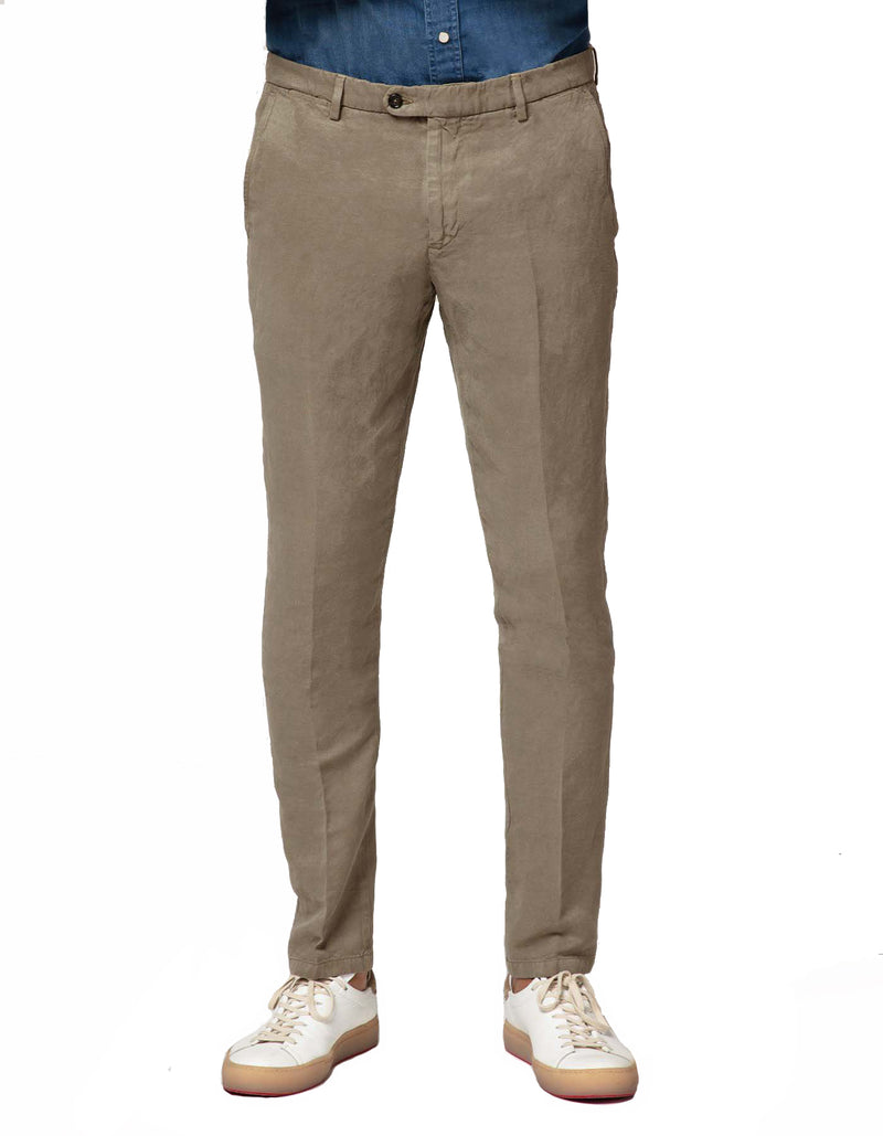 KHAKI CANNES GARMENT DYED PANT