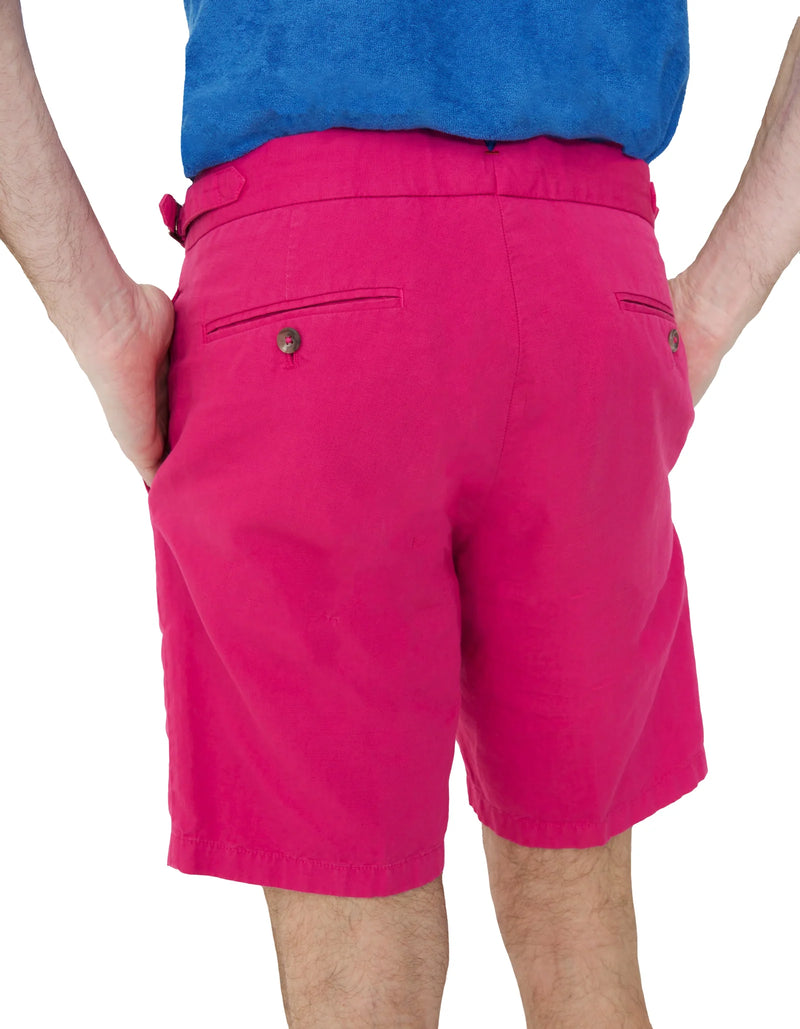 SLIM FIT GARMENT DYED SHORT WITH SIDE TAB