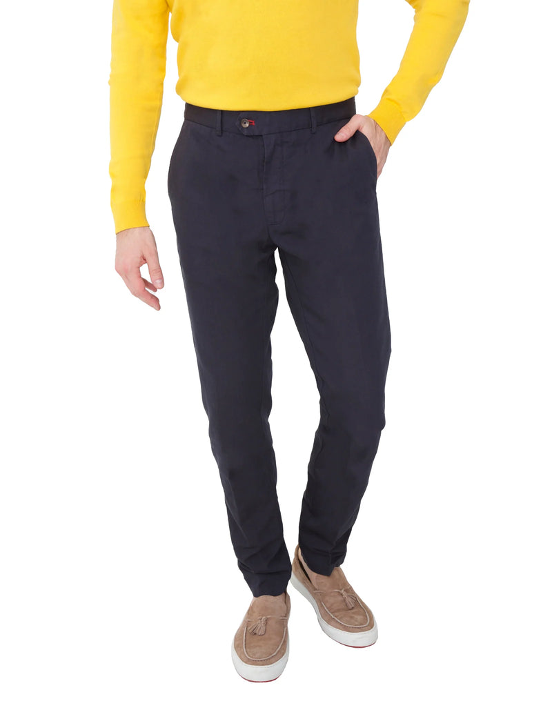 SLIM FIT GARMENT DYED LUXURY CHINO PANTS