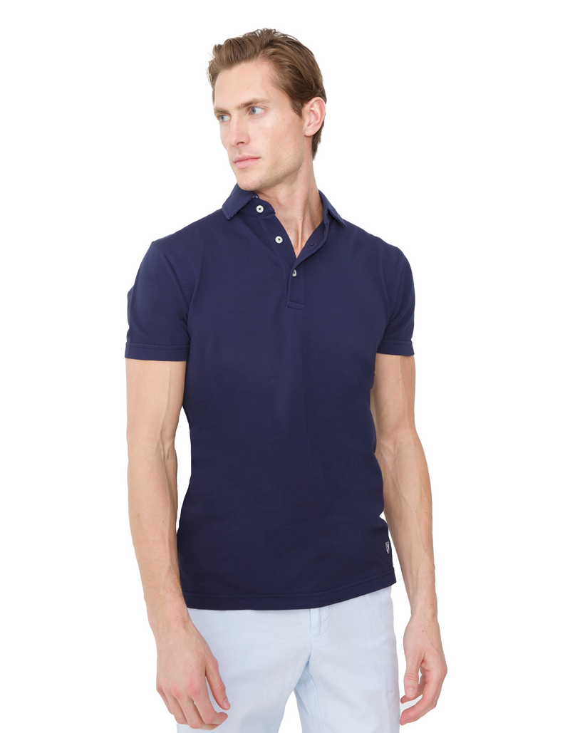 SUPIMA GARMENT DYED PIQUE POLO