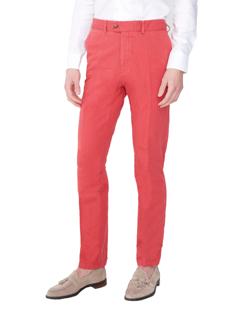SLIM FIT GARMENT DYED LUXURY CHINO PANTS