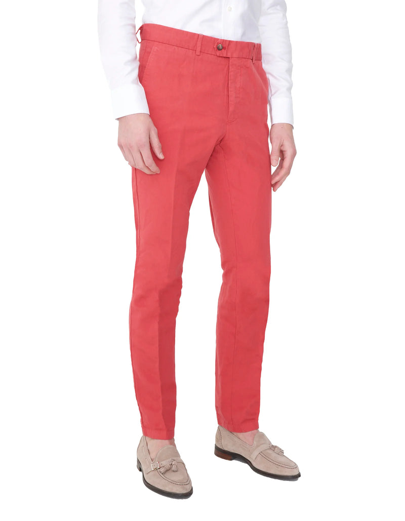 SLIM FIT GARMENT DYED LUXURY CHINO PANTS