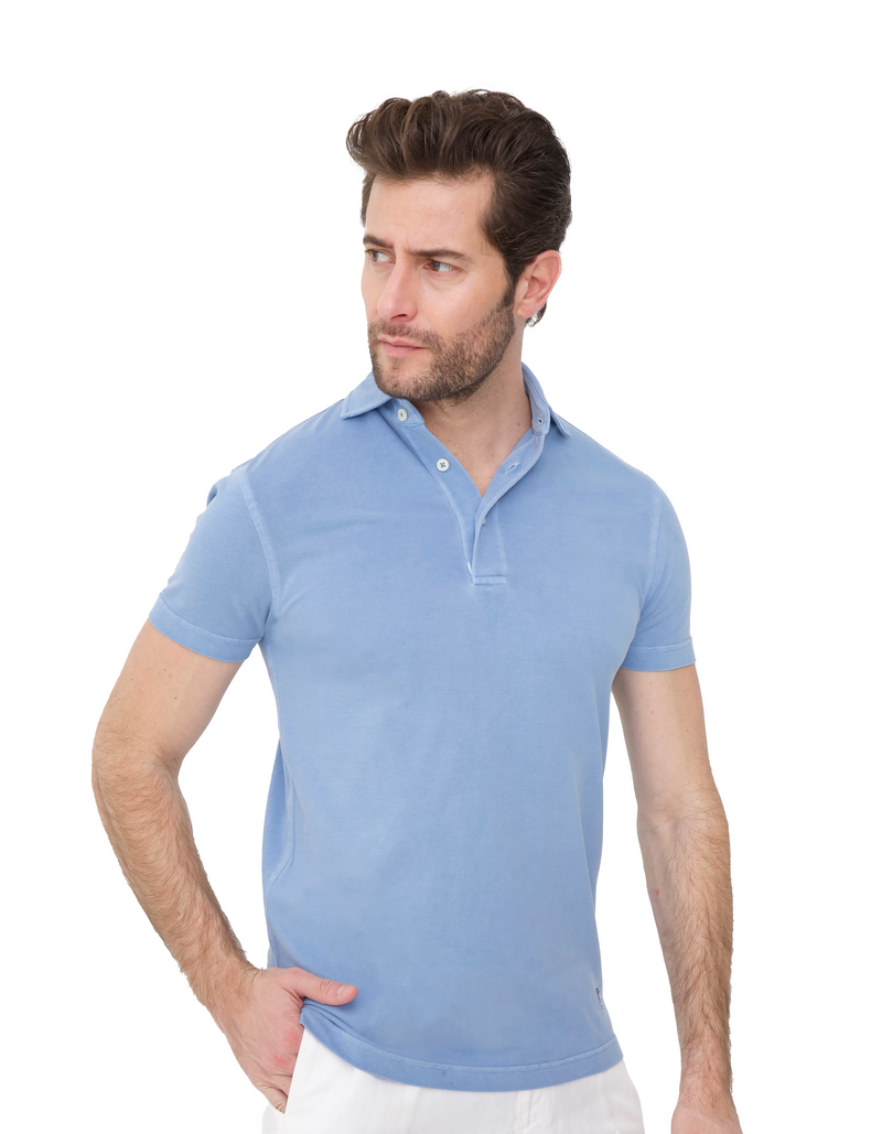 SUPIMA GARMENT DYED PIQUE POLO