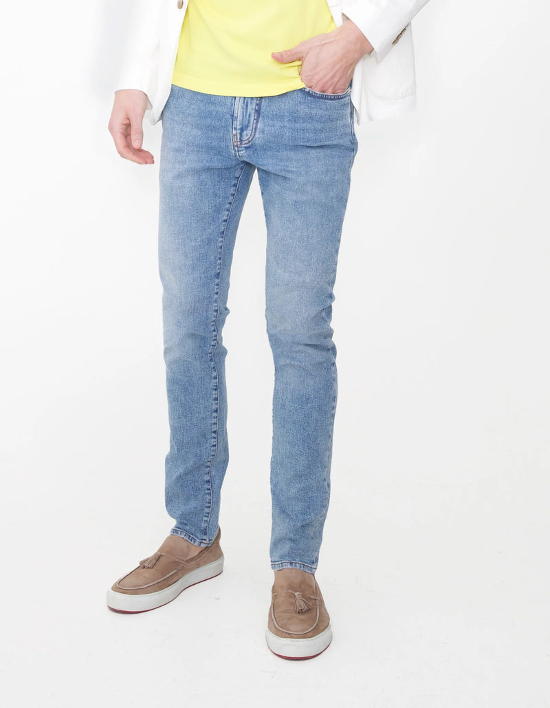 LIGHT BLUE DENIM JEANS