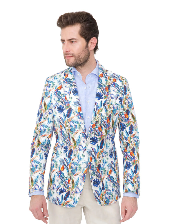 TROPICAL PRINTED FREETIME BLAZER