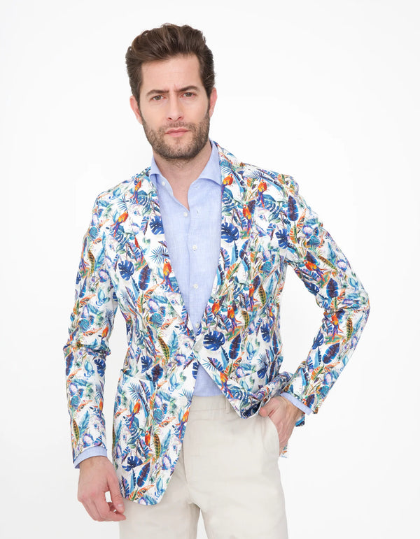TROPICAL PRINTED FREETIME BLAZER