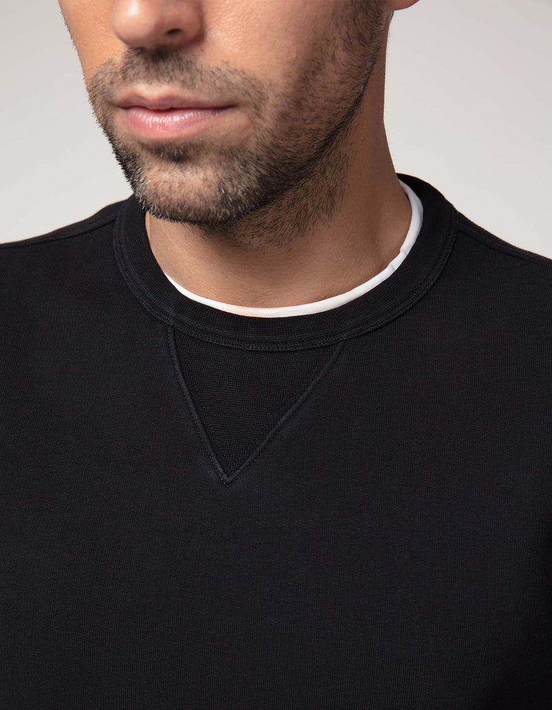 CREMIEUX ALL YEAR SWEATSHIRT NECK DETAIL