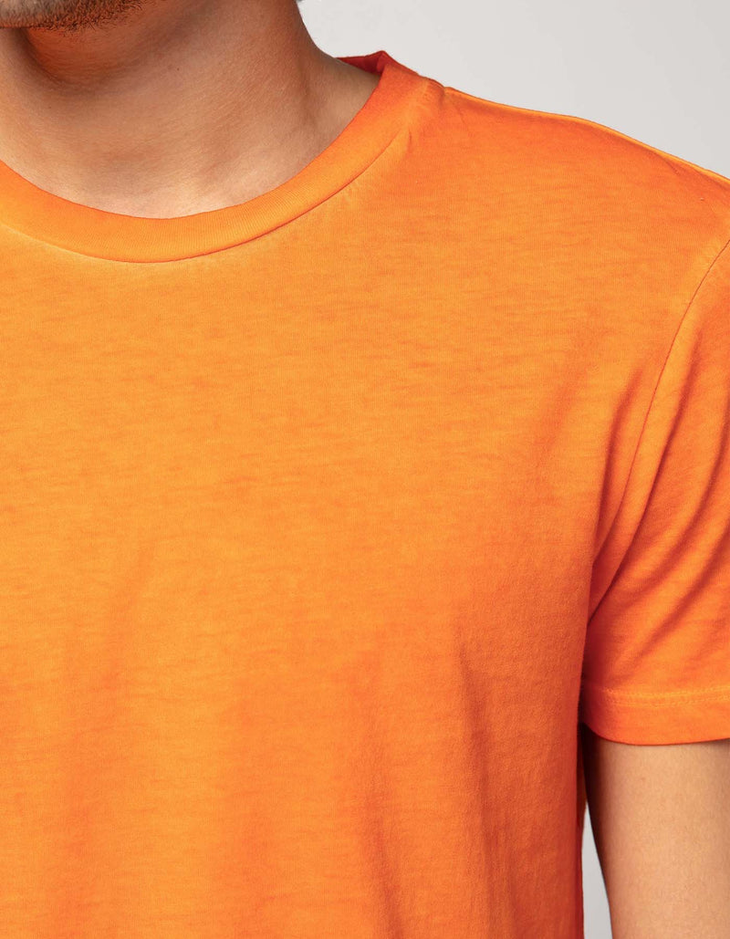 CREMIEUX ORANGE DELAVE BASIC CREW T-SHIRT