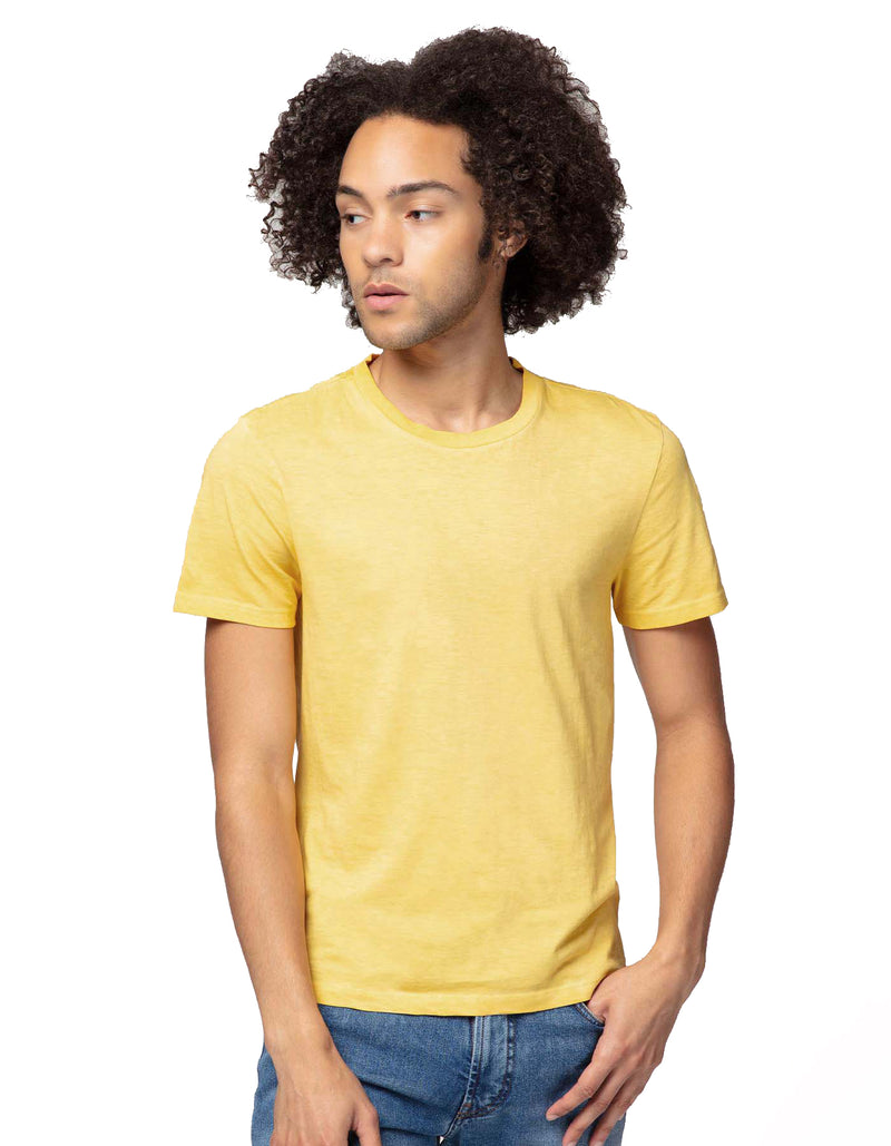 YELLOW DELAVE BASIC CREW TEE