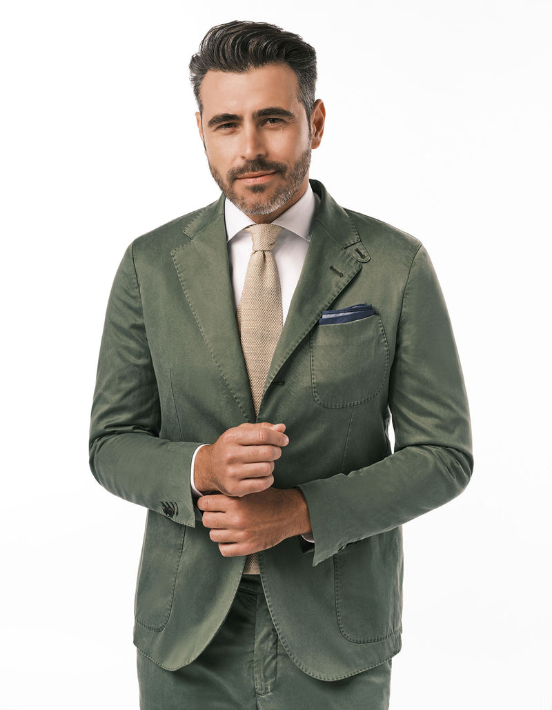 GAREMENT DYE BLAZER FADED OLIVE