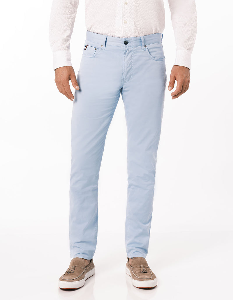 GARMENT DYE 5 POCKET PANT POWDER BLUE