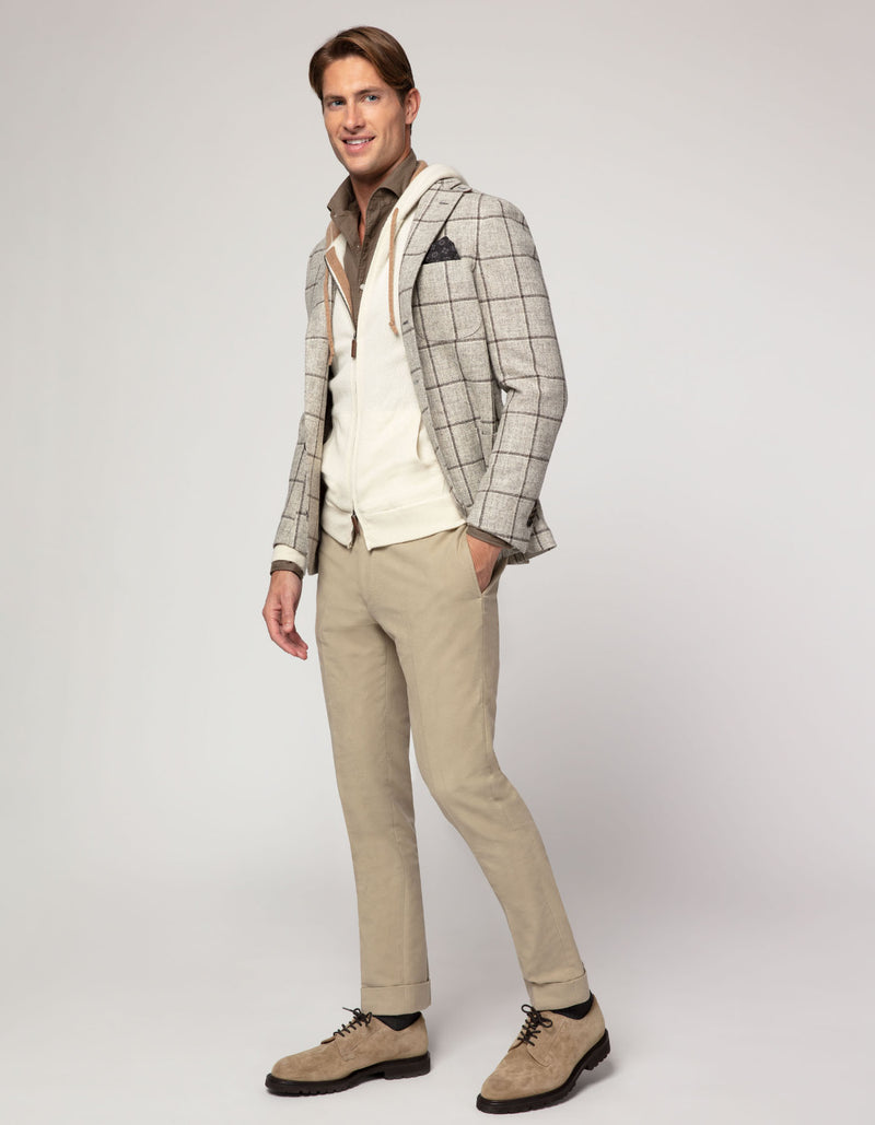 FREETIME NATUREL UNDYED WOOL BLAZER