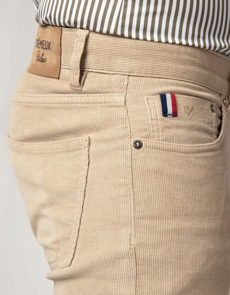 KHAKI GRIMAUD CORDUROY PANTS