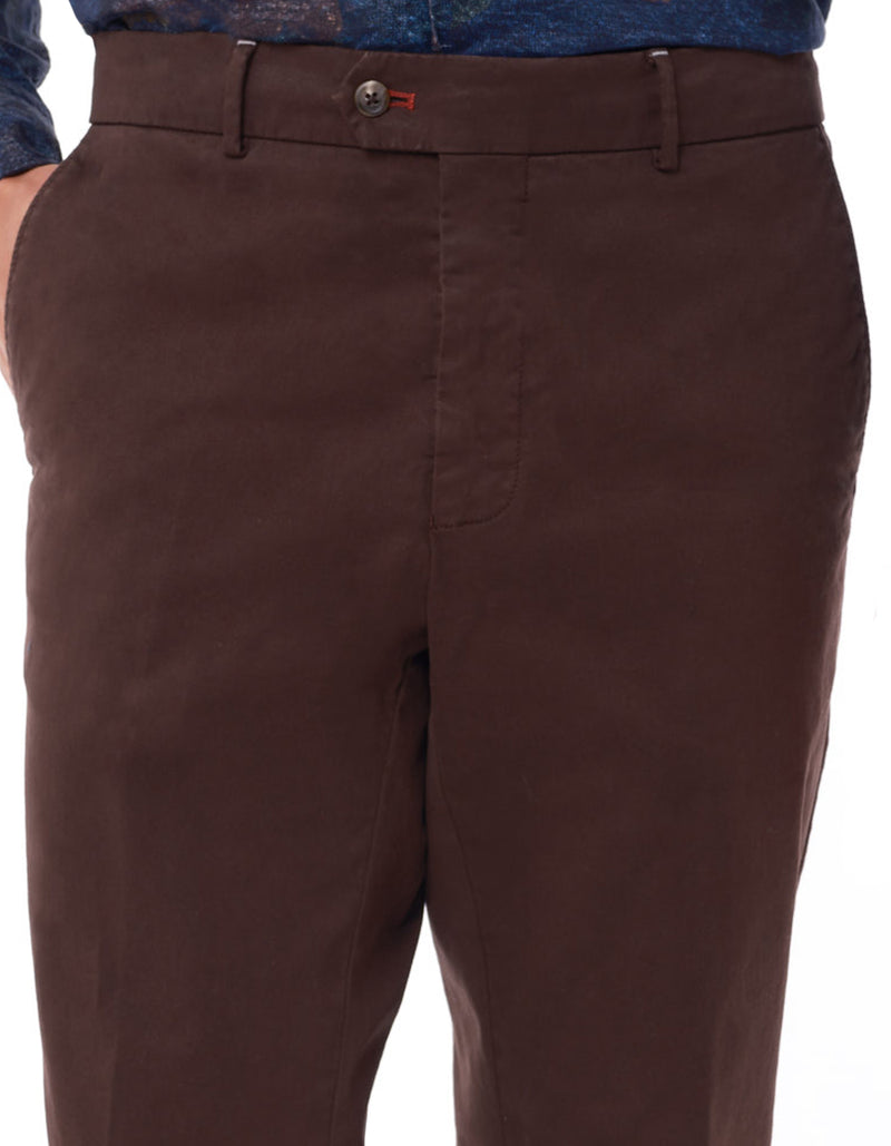 GARMENT DYED COTTON CHINO PANTS