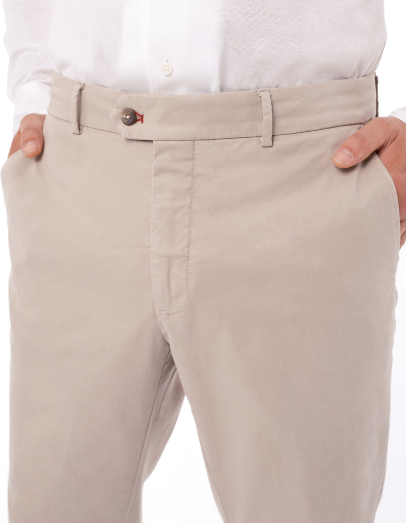 GARMENT DYED COTTON CHINO PANTS