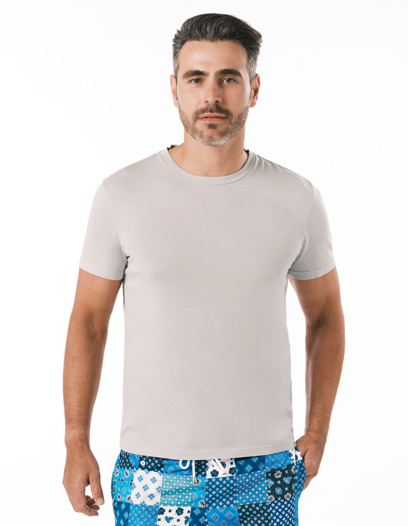 PIGMENT DYED TEE LIGHT GREY