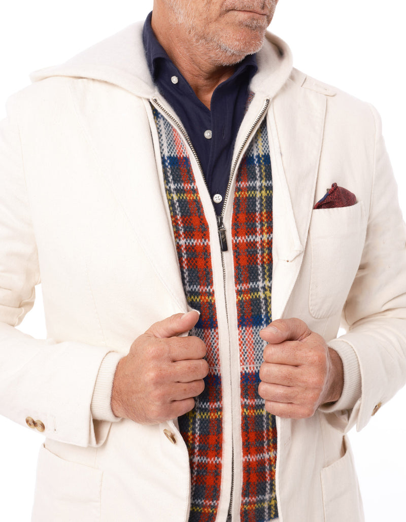 UNDYED NATURAL DENIM SUIT