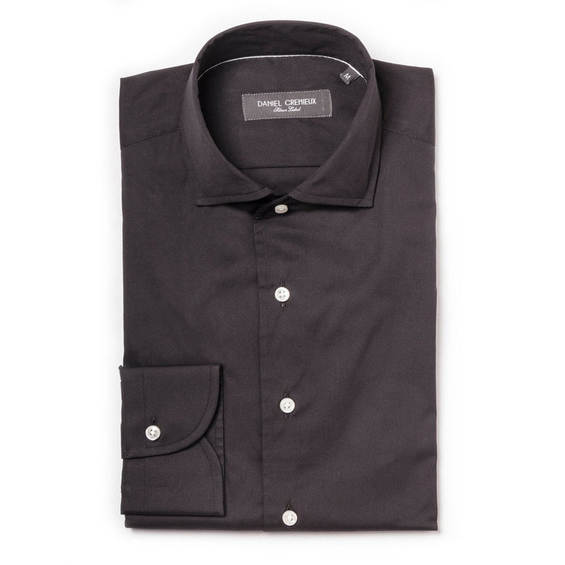 LAPO STRETCH POPLIN ONE PIECE SPREAD COLLAR