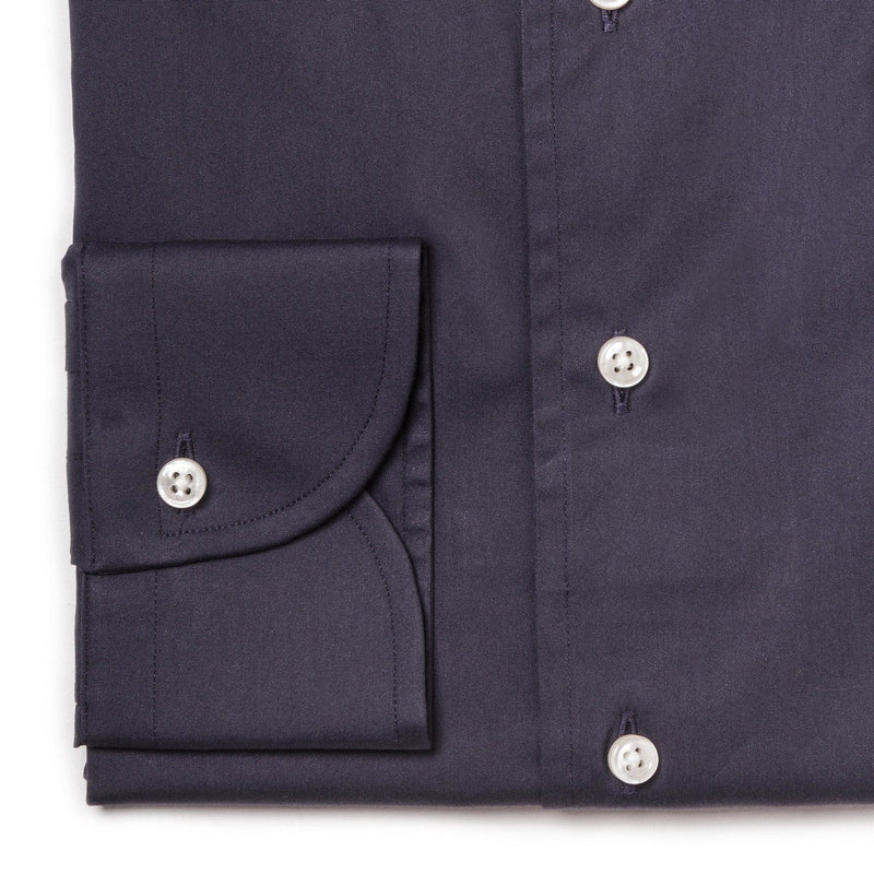 LAPO STRETCH POPLIN ONE PIECE SPREAD COLLAR