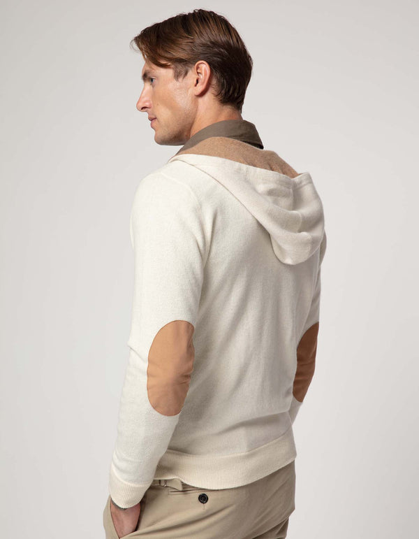 CREMIEUX CASHMERE HOODIE ECRU