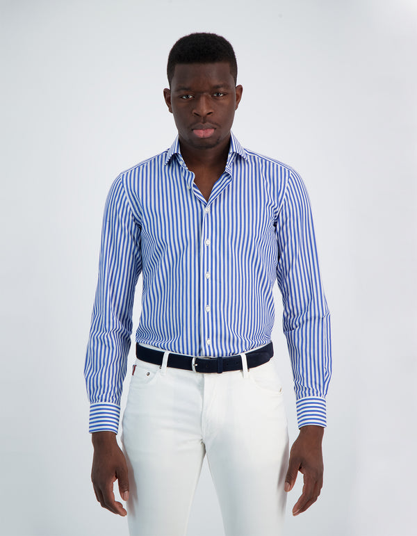 BOND LUXURY GIRO INGLESE SPREAD COLLAR SHIRT