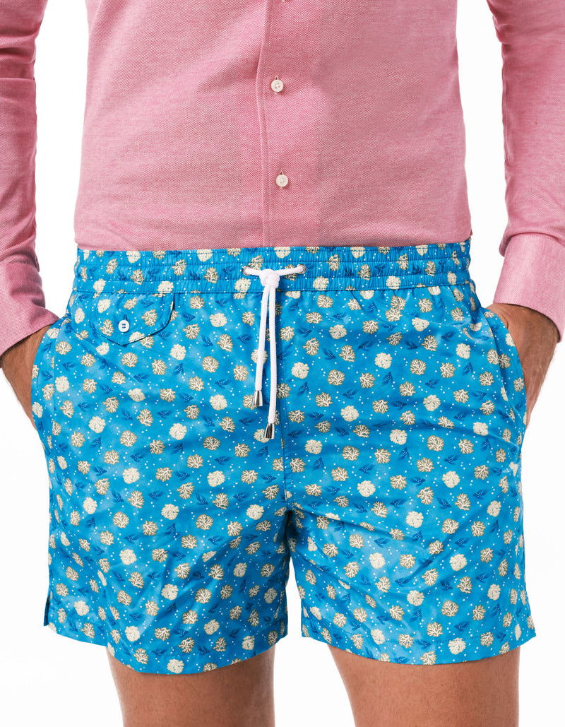 MARINE LIFE PRINTED SWIM SHORTS