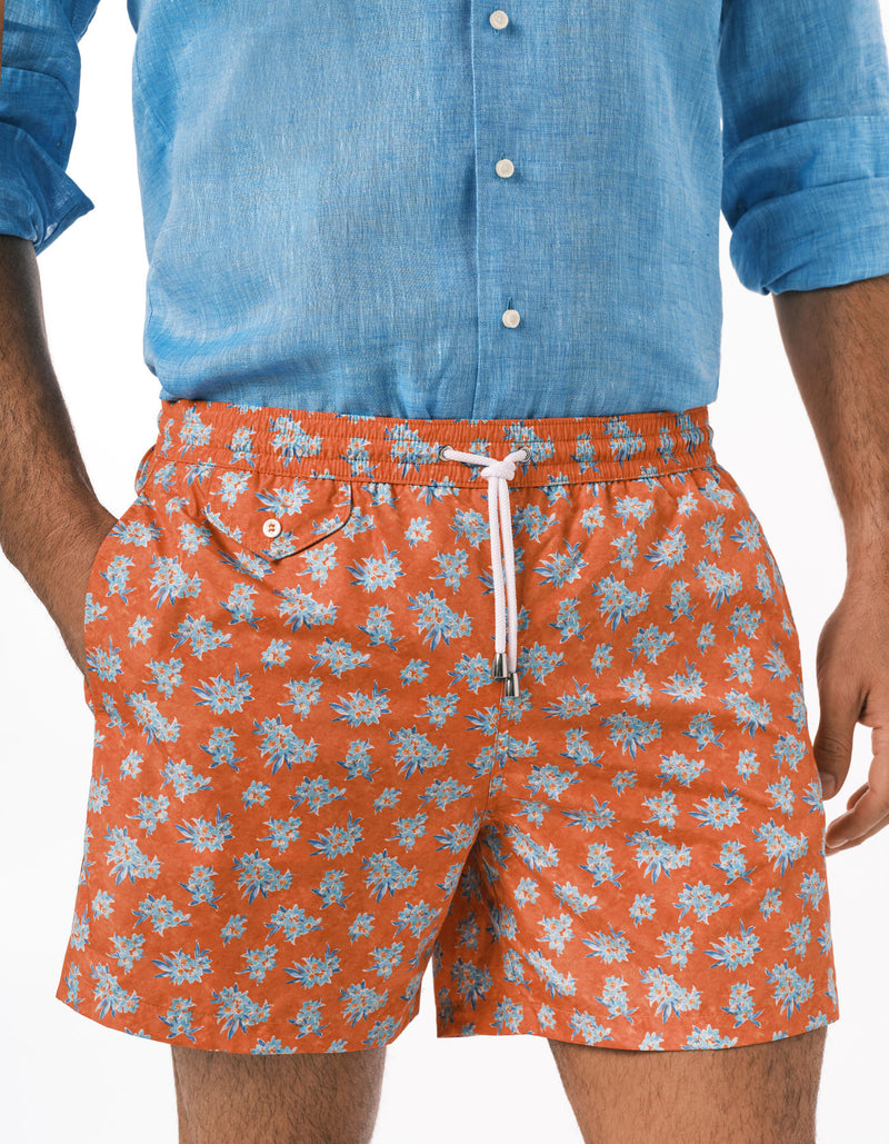 FLORAL PRINTED SWIM SHORTS