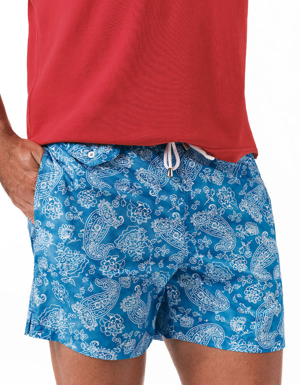 PAISLEY PRINTED SWIM SHORTS