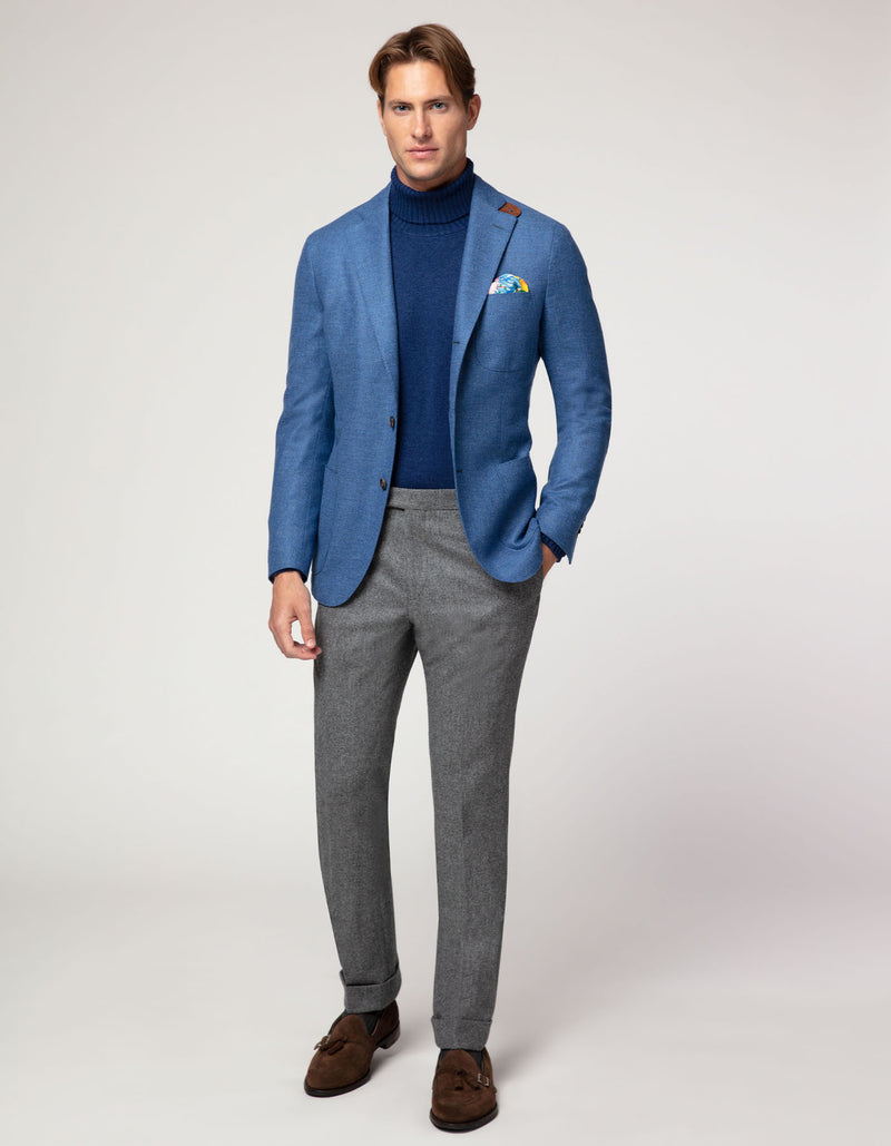 CREMIEUX FREETIME WOVEN WOOL BLAZER