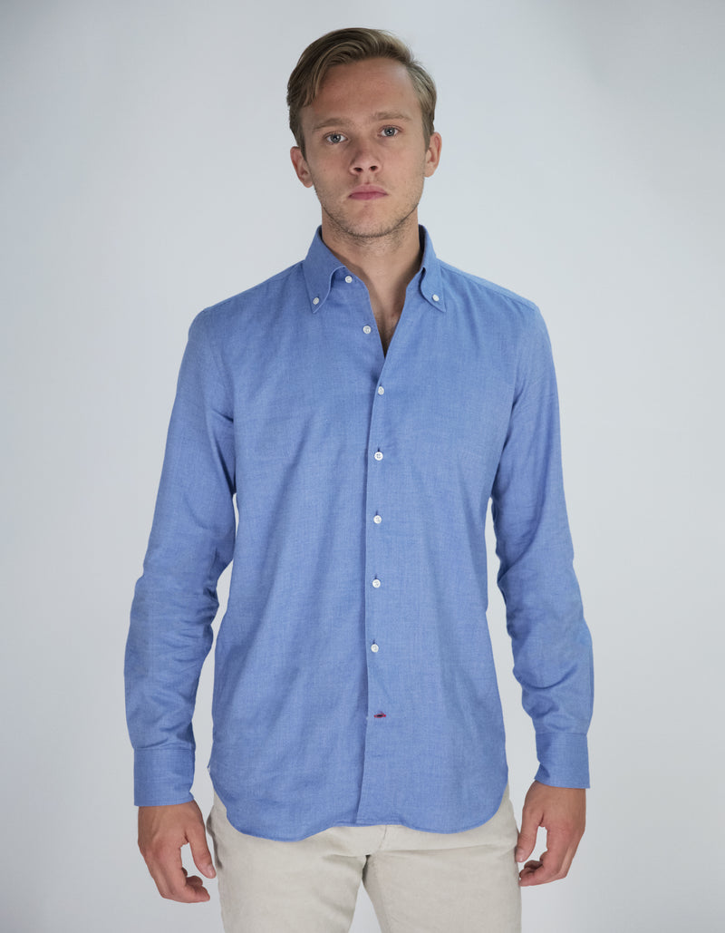 LIGHT WEIGHT FLANNEL BUTTON DOWN COLLAR SHIRT