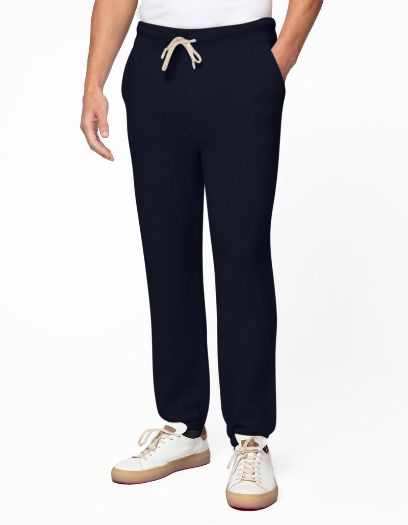 NAVY CASHMERE JOGGER PANT