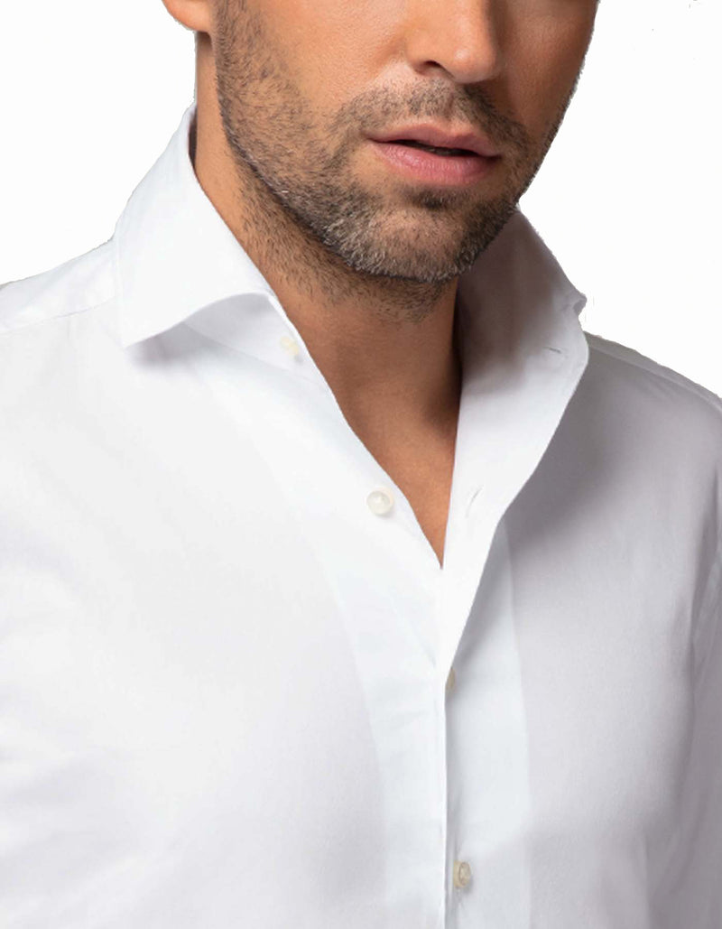 LUXURY POPLIN SPREAD COLLAR SHIRT