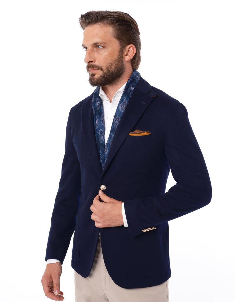 DOESKIN  BLAZER WITH GOLD BUTTONS