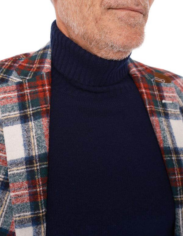 ALPACA WOOL TARTAN BLAZER